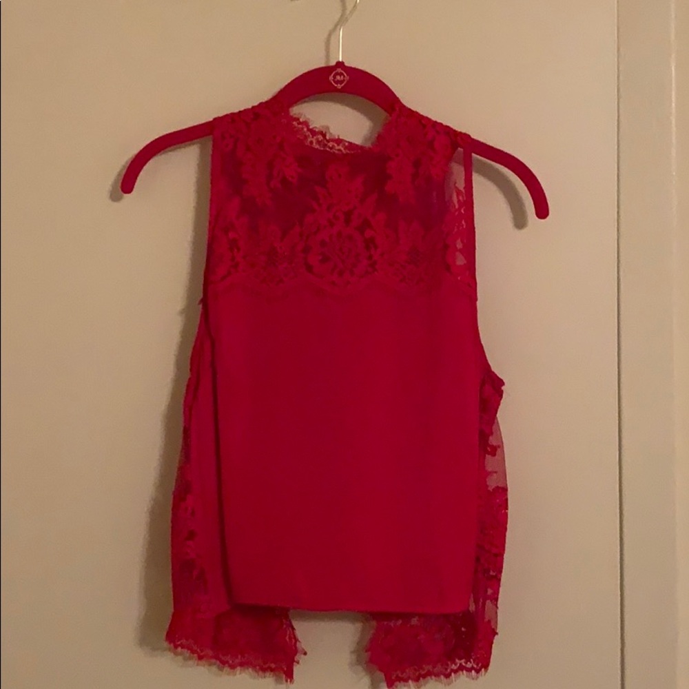 Free people lace crop top